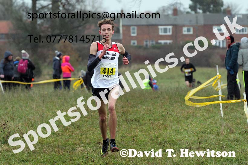 Mens under-17s, 2021 North Eastern Cross Country Championships, Sedgefield. Photo: David T. Hewitson/Sports for All Pics